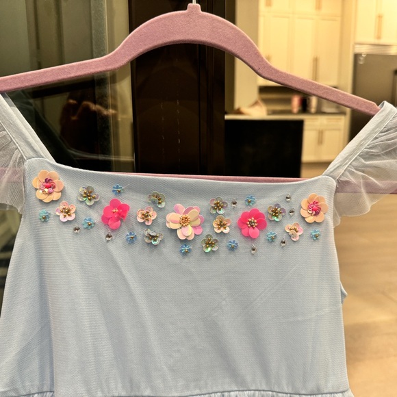 Monsoon Uk girls tulle formal  dress multicolor size 11 - Picture 2 of 5